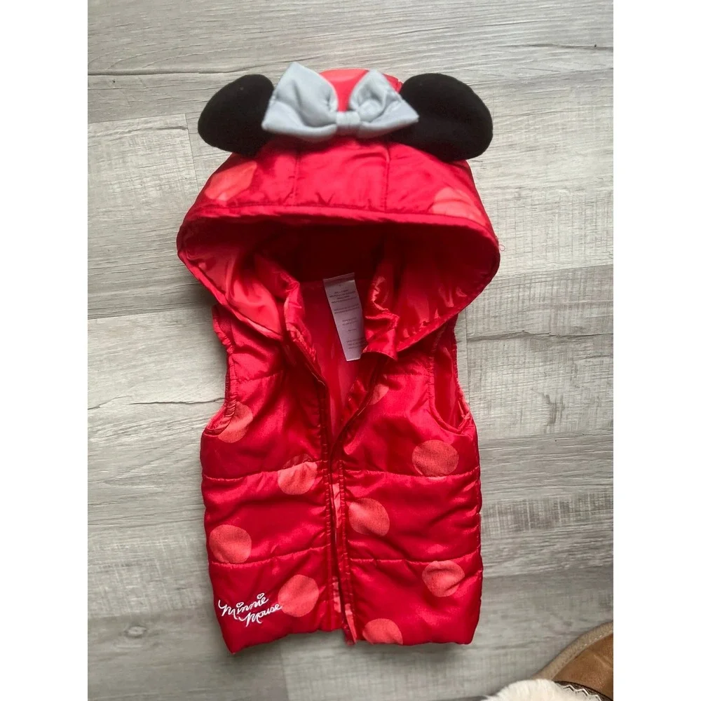 Girls toddler 4t Minnie Mouse Disney‎ junior puffer jacket